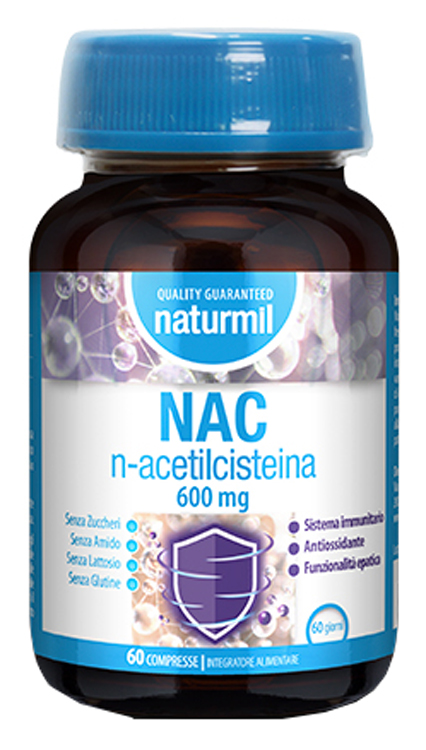 NATURMIL NAC N-ACETILCISTEINA 600 MG 60 COMPRESSE - Antica Farmacia Ferrari