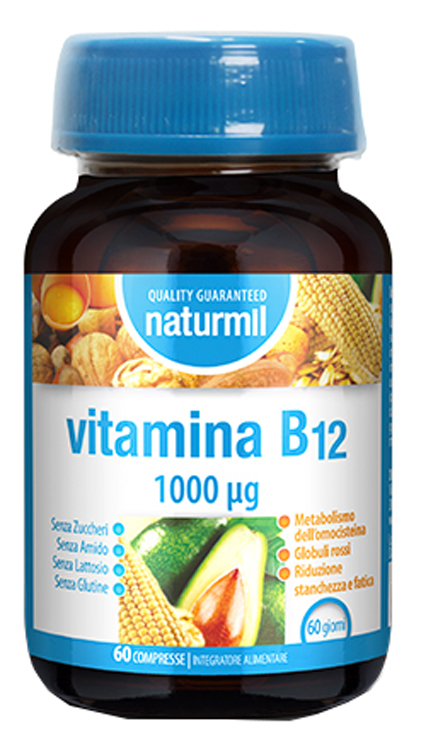 NATURMIL VITAMINA B12 1000 MCG 60 COMPRESSE DA 0,67 G - Antica Farmacia Ferrari
