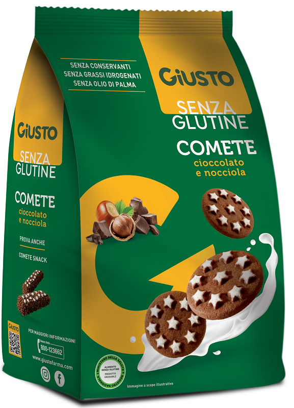 GIUSTO SENZA GLUTINE COMETE BISCOTTI 200 G - Antica Farmacia Ferrari