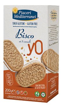 PIACERI MEDITERRANEI BISCO YO 5 CEREALI 200 G - Antica Farmacia Ferrari
