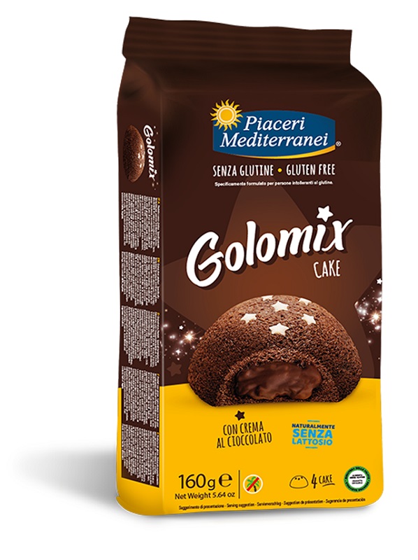 PIACERI MEDITERRANEI GOLOMIX CAKE 4 PEZZI DA 40 G - Antica Farmacia Ferrari