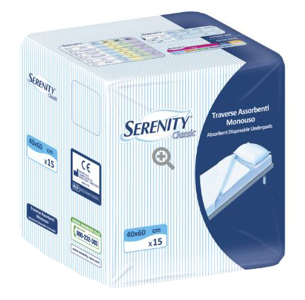 TRAVERSA SERENITY CLASSIC SUPER 40X60 CM 30 PEZZI - Antica Farmacia Ferrari