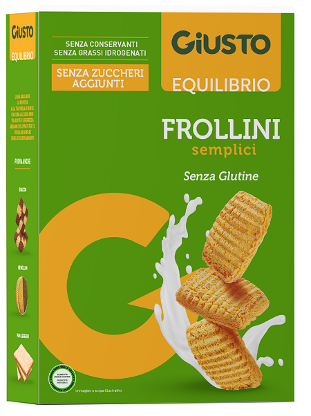 GIUSTO SENZA GLUTINE FROLLINI SEMPLICI 250 G - Antica Farmacia Ferrari