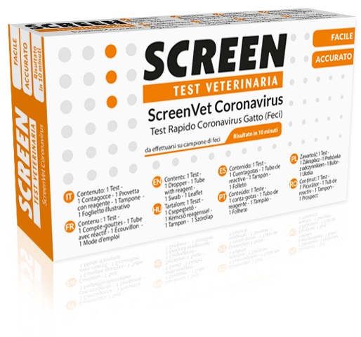SCREENVET TEST RAPIDO VETERINARIA CORONAVIRUS FECI GATTO - Antica Farmacia Ferrari