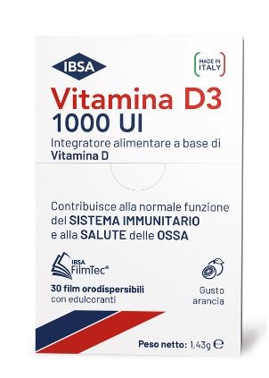 VITAMINA D3 IBSA 1000UI 30 FILM ORODISPERSIBILI - Antica Farmacia Ferrari