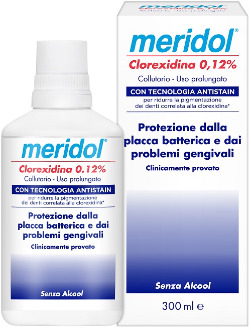 MERIDOL COLLUTORIO CLOREXIDINA 0,12% 300 ML - Antica Farmacia Ferrari
