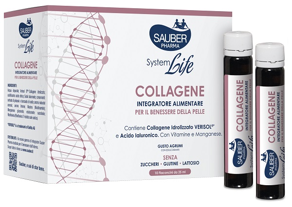 SAUBER SYSTEMLIFE ANTIETA' COLLAGENE 10 FLACONCINI DA 25 ML - Antica Farmacia Ferrari
