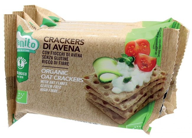 PROBIOS BIO CRACKERS AVENA CON FIOCCHI DI AVENA 4 X 35 G - Antica Farmacia Ferrari