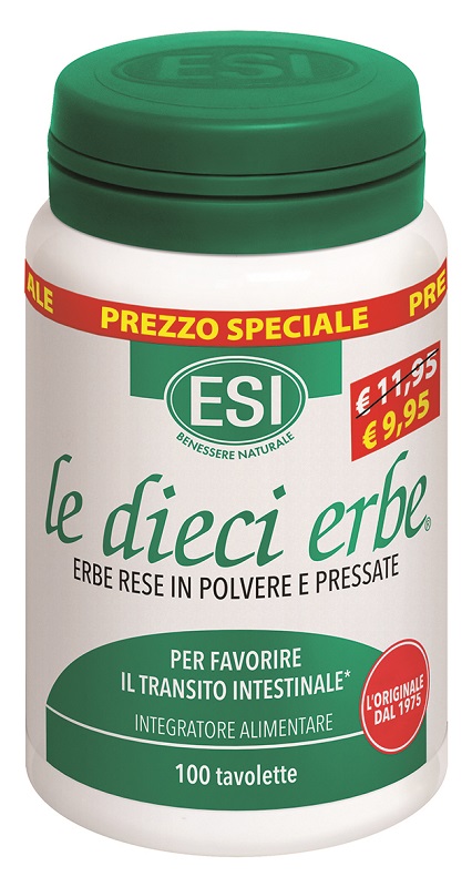 ESI LE DIECI ERBE 100 TAVOLETTE TAGLIO PREZZO - Antica Farmacia Ferrari