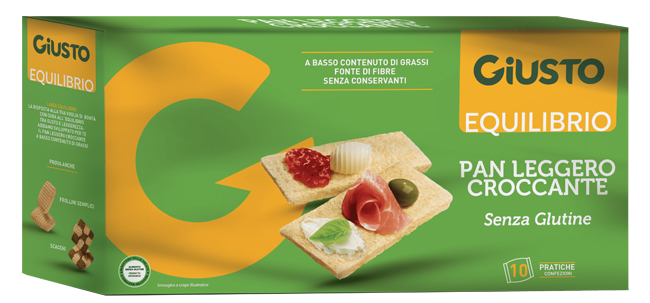 GIUSTO EQUILIBRIO SENZA GLUTINE PAN LEGGERO CROCCANTE 250 G - Antica Farmacia Ferrari
