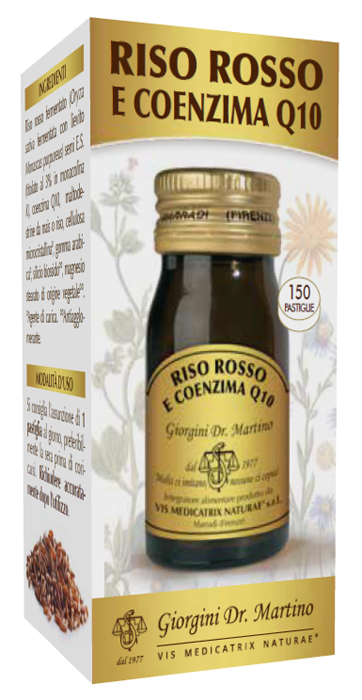 RISO ROSSO E COENZIMA Q10 30 G 150 PASTIGLIE - Antica Farmacia Ferrari