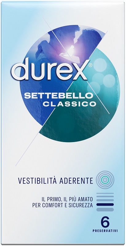 PROFILATTICO DUREX SETTEBELLO CLASSICO 6 PEZZI - Antica Farmacia Ferrari