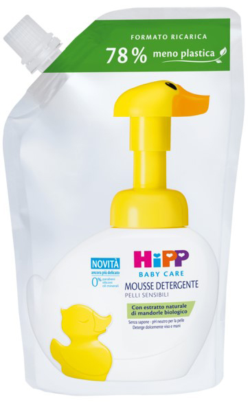 HIPP BABY CARE RICARICA MOUSSE DETERGENTE PAPERELLA FUN 250 ML - Antica Farmacia Ferrari