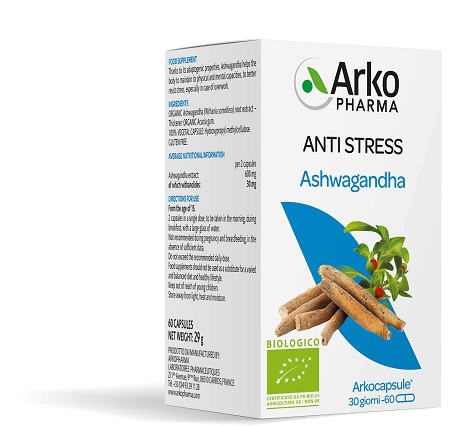 ARKOCPS ASHWAGANDHA BIO 60 CAPSULE - Antica Farmacia Ferrari
