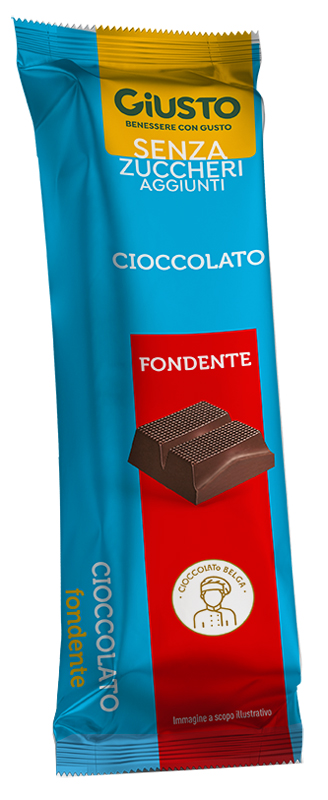 GIUSTO SENZA ZUCCHERO BARRETTA CIOCCOLATO FONDENTE 42 G - Antica Farmacia Ferrari