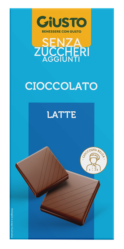 GIUSTO SENZA ZUCCHERO TAVOLETTA CIOCCOLATO LATTE 85 G - Antica Farmacia Ferrari