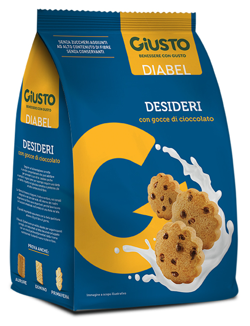 GIUSTO DIABEL BISCOTTO DESIDERI 150 G - Antica Farmacia Ferrari