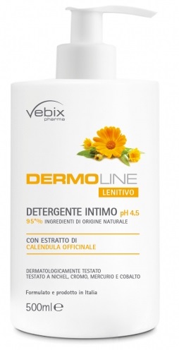 VEBIX DERMOLINE CALENDULA DETERG.INTIMO 500 ML - Antica Farmacia Ferrari