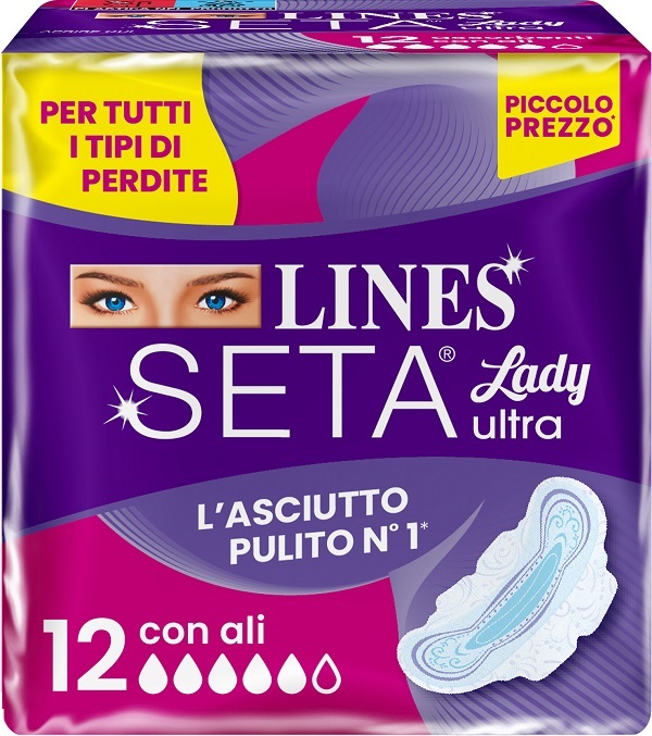 LINES SETA ULTRA ASSORBENTI LADY ALI DWCT 12 PEZZI - Antica Farmacia Ferrari