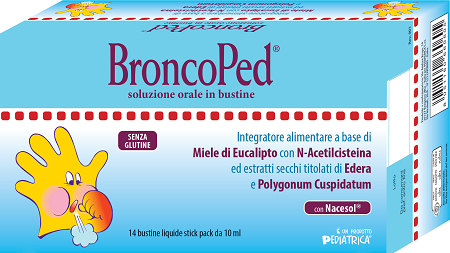 BRONCOPED SOLUZIONE ORALE 14 BUSTINE STICK PACK DA 10 ML - Antica Farmacia Ferrari
