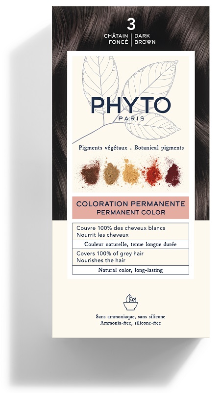 COLOR KIT 3 CASTANO SCURO LATTE RIVELATORE 50 ML + CREMA COLORANTE 50 ML + MASCHERA PROTETTIVA COLORE 12 ML + GUANTI - Antica Farmacia Ferrari