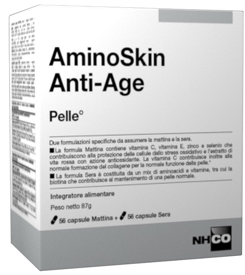 NHCO AMINOSKIN ANTI-AGE FLACONE 56 CAPSULE + 56 CAPSULE - Antica Farmacia Ferrari