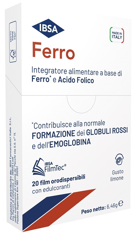 FERRO IBSA 20 FILM ORODISPERSIBILI - Antica Farmacia Ferrari