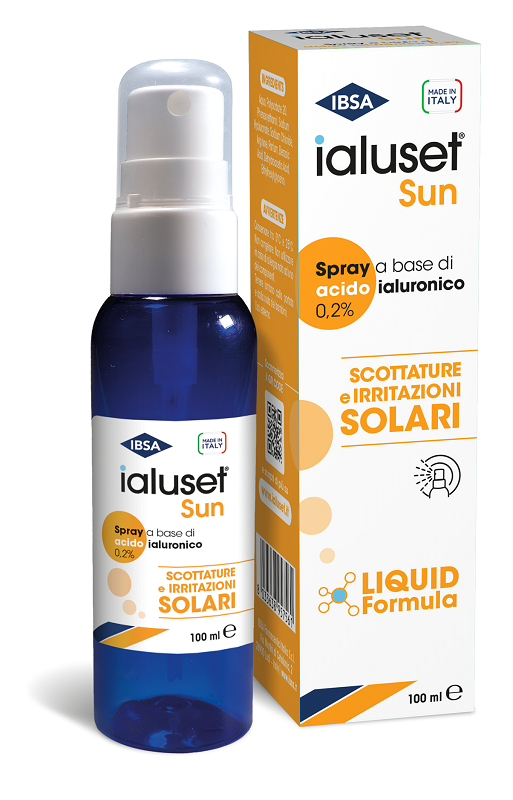 IALUSET SUN SCOTTATURE E IRRITAZIONI SOLARI SPRAY 100 ML - Antica Farmacia Ferrari
