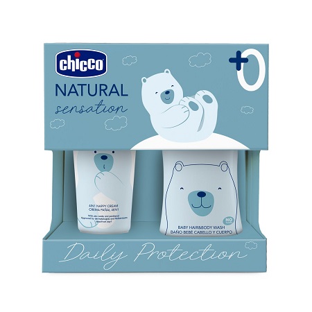 CHICCO NATURAL SENSATION SET BAGNOSHAMPOO+PASTA LENITIVA - Antica Farmacia Ferrari