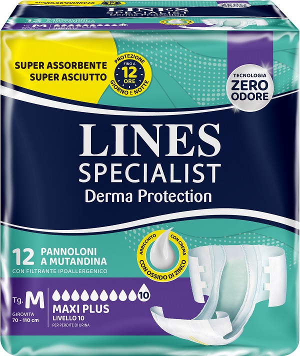 PANNOLONE MUTANDINA LINES SPECIALIST DERM AP M 12 PEZZI - Antica Farmacia Ferrari
