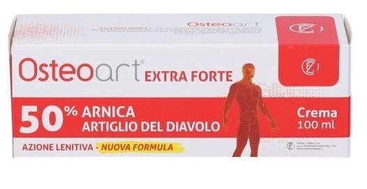OSTEOART EXTRA FORTE 50% ARNICA E ARTIGLIO DEL DIAVOLO CREMA 100 ML AZIONE LENITIVA NUOVA FORMULA - Antica Farmacia Ferrari