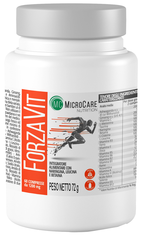 MICROCARE NUTRITION FORZA VIT 60 COMPRESSE - Antica Farmacia Ferrari