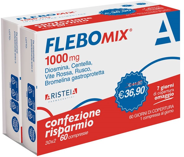 FLEBOMIX 1000 MG 60 COMPRESSE BI-PACK - Antica Farmacia Ferrari