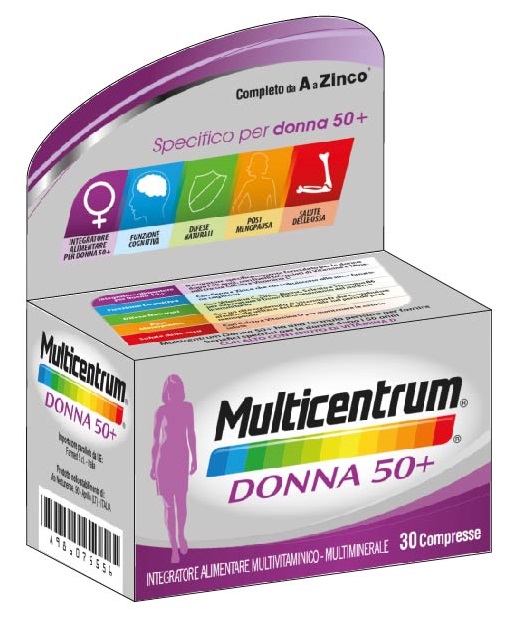 MULTICENTRUM DONNA 50+ 30 COMPRESSE - Antica Farmacia Ferrari