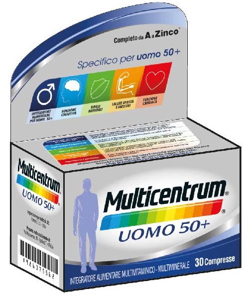 MULTICENTRUM UOMO 50+ 30 COMPRESSE - Antica Farmacia Ferrari