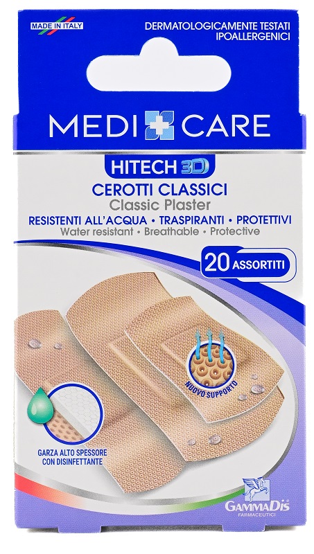 CEROTTO MEDICARE CLASSICI 3D ASSORTITI 20 PEZZI - Antica Farmacia Ferrari