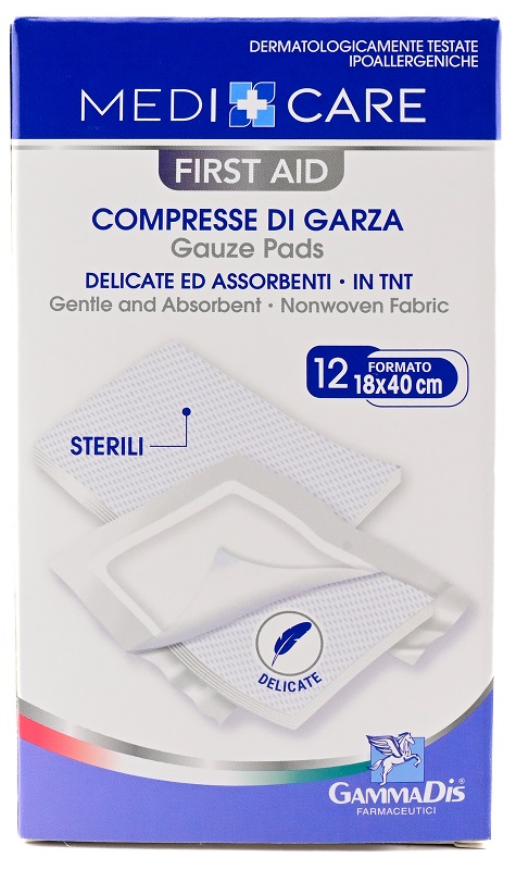 GARZA MEDICARE TNT 18X40 CM 12 PEZZI - Antica Farmacia Ferrari