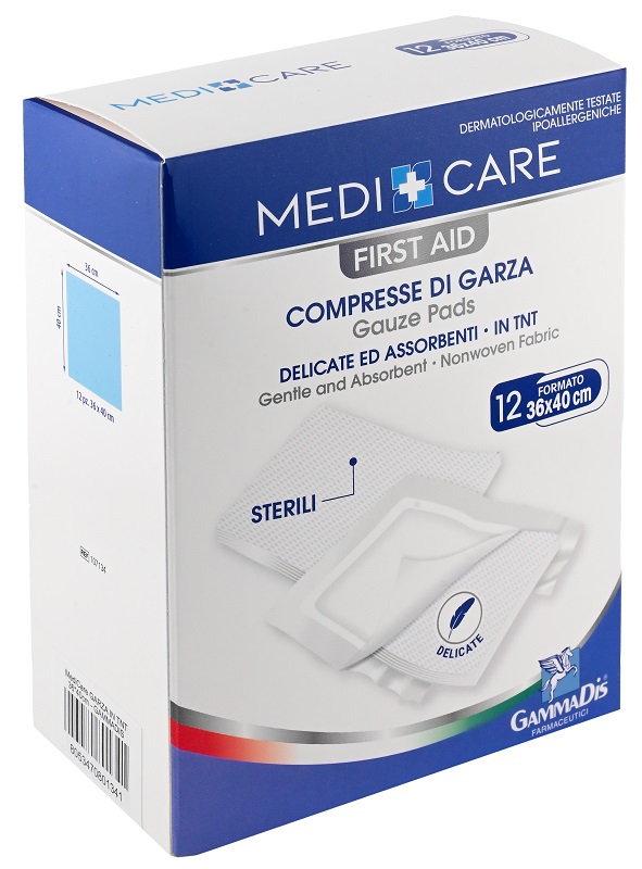 GARZA MEDICARE TNT 36X40 CM 12 PEZZI - Antica Farmacia Ferrari