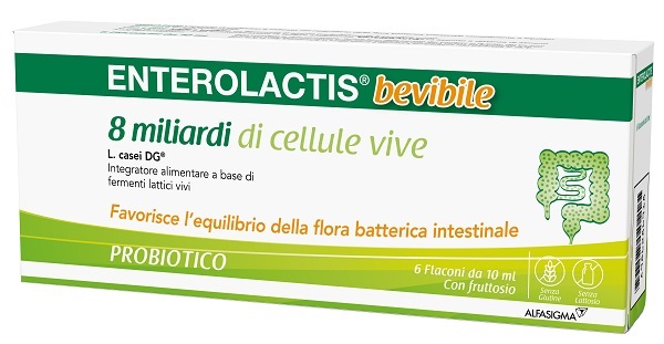 ENTEROLACTIS BEVIBILE 6 FLACONCINI X 10 ML - Antica Farmacia Ferrari