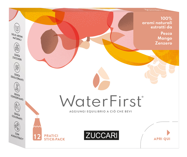 WATER FIRST PESCA-MANGO-ZENZERO 12 STICK PACK - Antica Farmacia Ferrari