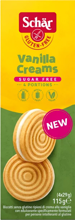 SCHAR SUGAR FREE VANILLA CREAMS 115 G - Antica Farmacia Ferrari