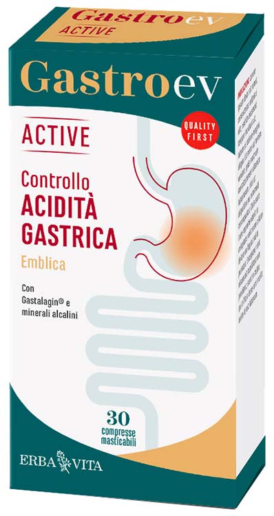 GASTRO EV ACTIVE 30 COMPRESSE - Antica Farmacia Ferrari