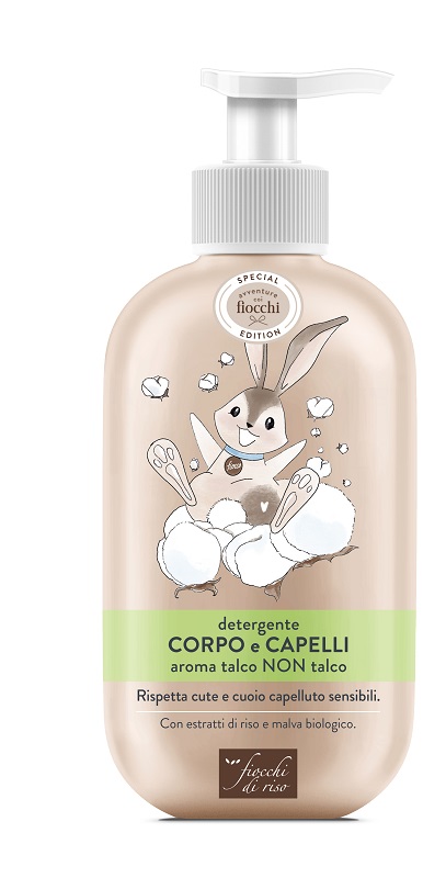 FIOCCHI DI RISO DETERGENTE CORPO CAPELLI TALCO SPECIAL 400 ML - Antica Farmacia Ferrari