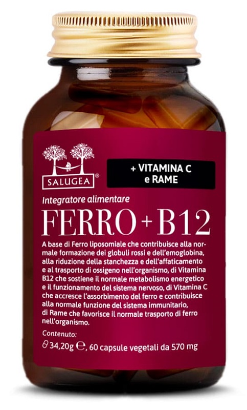 SALUGEA FERRO + B12 60 CAPSULE - Antica Farmacia Ferrari