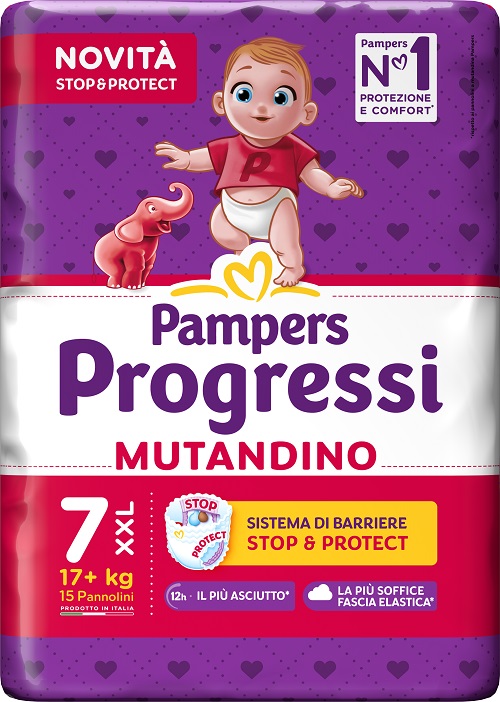 PAMPERS PROGRESSI MUTANDINO XXL 15 PEZZI - Antica Farmacia Ferrari