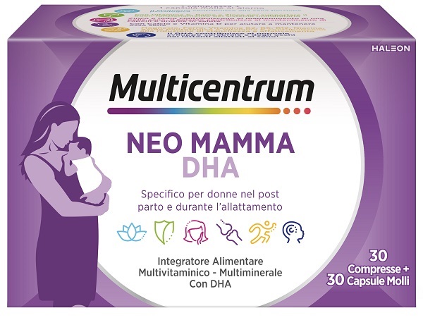 MULTICENTRUM NEO MAMMA DHA 30 COMPRESSE + 30 CAPSULE MOLLI - Antica Farmacia Ferrari