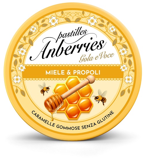 ANBERRIES MIELE&PROPOLI CARAMELLE GOMMOSE 50 G - Antica Farmacia Ferrari