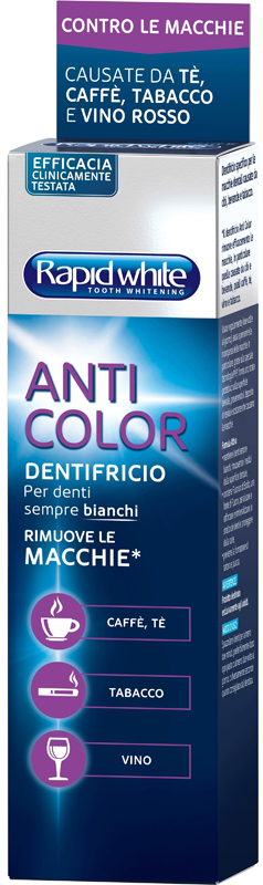 RAPID WHITE DENTIFRICIO ANTICOLOR 75 ML - Antica Farmacia Ferrari