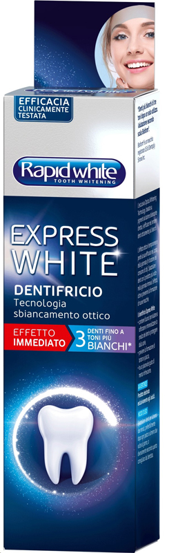 RAPID WHITE DENTIFRICIO EXPRESS WHITE 75ML - Antica Farmacia Ferrari