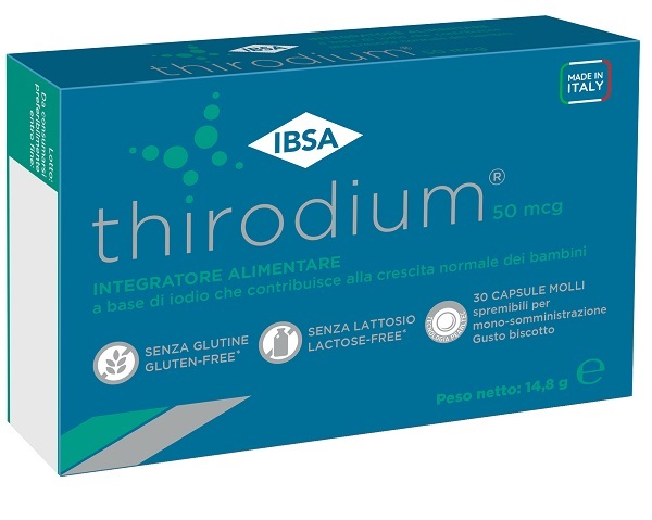 THIRODIUM 50MCG 30 CAPSULE MOLLI NUOVA FORMULAZIONE - Antica Farmacia Ferrari